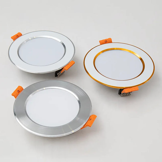 Dimmable  LED Downlight 10pcs Tricolor dimming  5W 7W 9W 12W 15W Spot Recessed LED Ceiling Downlight Light Tri-tone light Lamp