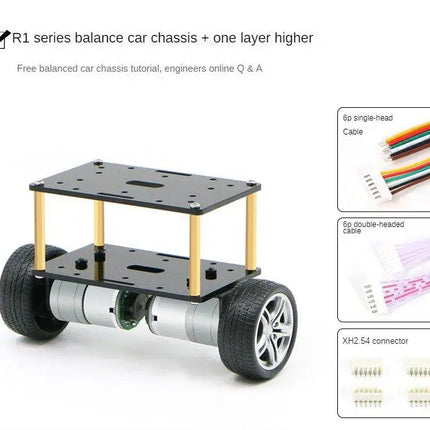 2WD Wheel Balancing Trolley MG310 Encoder Motor Self Balancing Robot Car for STM32 Robot DIY Kit to PID Parameter Adjustment LQR