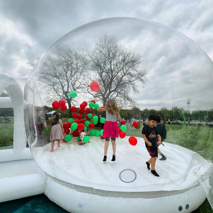 10FT Balloon Jumping Inflatable Bubble house With Trampoline & transparent dome PVC material free shipping with blower For Party