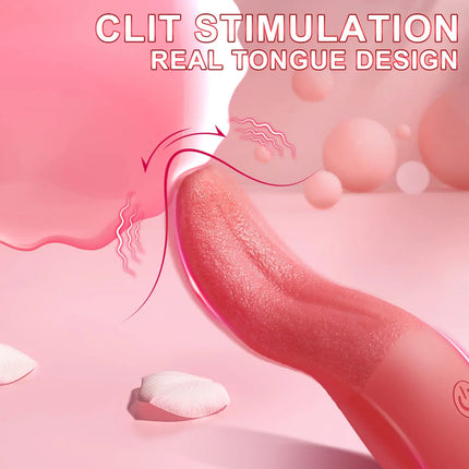 Clitoral Nipple Licking Vibrator Vaginal Anal Orgasm Stimulator with 10 Vibration Modes Adult Sex Toys for Couples Pleasure Game