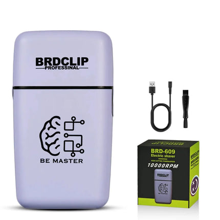 Professional Double Foil Shaver Hair Trimmer Beard trimming Electric Clipper for Man BRDCLIP