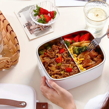 1.8L Electric Lunchbox Food Heater Car And Home Use Portable Lunch Heater  Stainless Steel Portable Food Warmer,