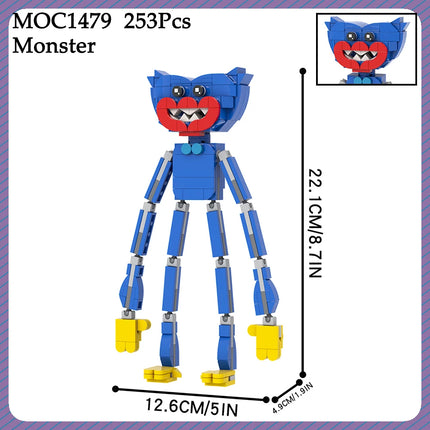 2026 new Nightmare Compatible Building Block MOC Horror Game Figure Catnap Bricks Animal Monster