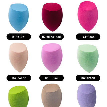 1Pc Cosmetic Puff Powder Smooth Women's Makeup Foundation Sponge Beauty Make Up Tools & Accessories Water Drop Blending Shape
