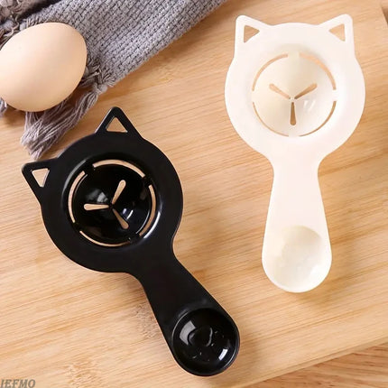 2-in-1 Cute Cartoon Cat Egg Separator & Measuring Cup Easy Yolk & White Filter for Baking and Cooking, Perfect Kitchen Gadget