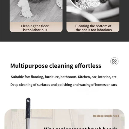 Cordless Spin Scrubber Electric Multipurpose Cleaning Brush for Kitchen Bathroom Toilet - Household Hair Brushes And Mops