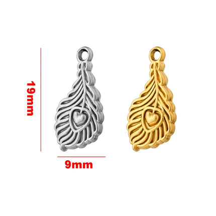 5pcs Creative Stainless Steel Moon Wine Cup Flower Spoon Fork Cat Bear Animals Small Pendants Charms for Jewelry Making Supplies