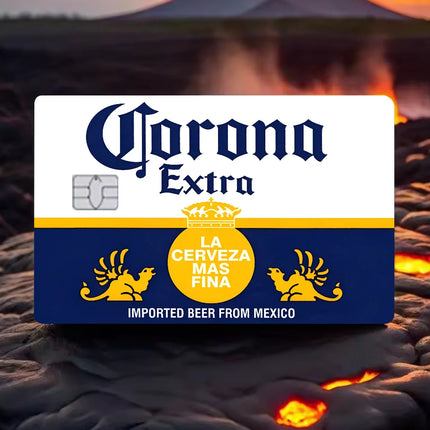 C-Corona E-Extra Beer Anime Sticker Film Skin Cover For Credit Card Debit Bank Card 1 Set Of 4 Pcs