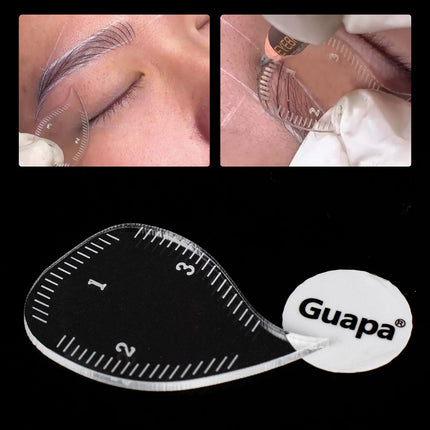 4PCS/Kit Nano Brow Mapping Ruler Eyebrow Shaping Ruler Fast Drawing Brow Design Tool Microblading Permanent Makeup Stencils