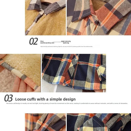 Thickened Fleece Winter Shirt Jacket for Women Casual Style Plus Size Slimming Design Versatile Autumn Winter Collection