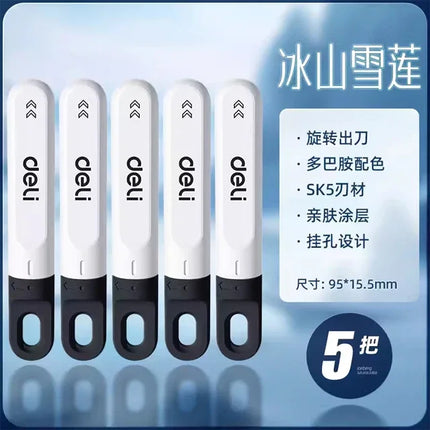 Deli Rotating Art Knife Handmade Paper Cutting Knife Express unboxing Art Student Dedicated Mini Multi functional Utility Knife