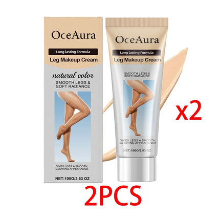 100g Leg Makeup Cream Even Skin Tone Body Foundation Waterproof Long Lasting Body Concealer Cream Natural Color Leg Makeup Fresh