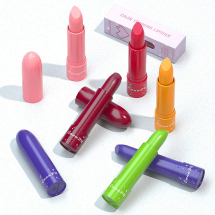 Fruit Color Changing Cherry Red Jelly Lipstick Moisturizing Temperature Change Peach Lip Blam Korean Makeup for Women Lips Care