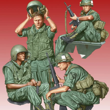 Rare Resin Model, 1/16 Full Team, Suitable for M1113 Model, Unpainted Model Kit, Requires Assembly