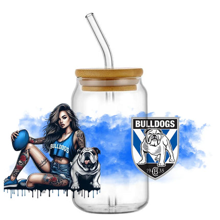 New Design Rugby Girls Series 3D UV DTF Cup Wraps for 16oz Waterproof UV DTF Transfer Sticker Glasses Mug DIY Wrap Sticker
