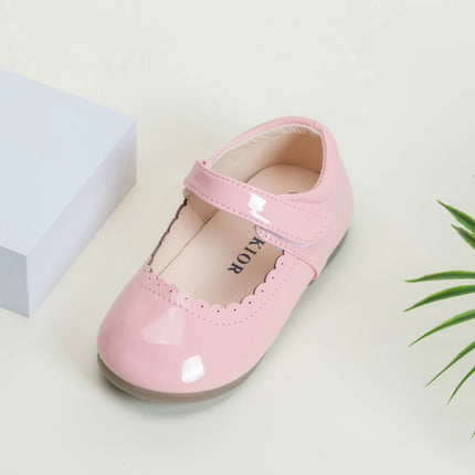 Girls' Soft-Soled Multi-color Leather Spring Autumn New Baby Girl Bright Color Leather England Style Breathable Princess Shoes