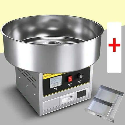 Commercial Cotton Candy Machine New Cotton Sugar Floss Making Machine Stainless Steel Electric DIY Candy Cotton Maker