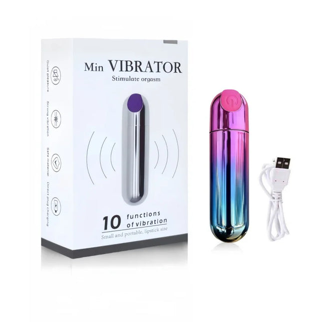 USB Charge 10-Speed  Mini Bullet Vibrator Clitoris Stimulator G Spot Vagina Massage Adult Sex Toys for Women Gay Female Masturba
