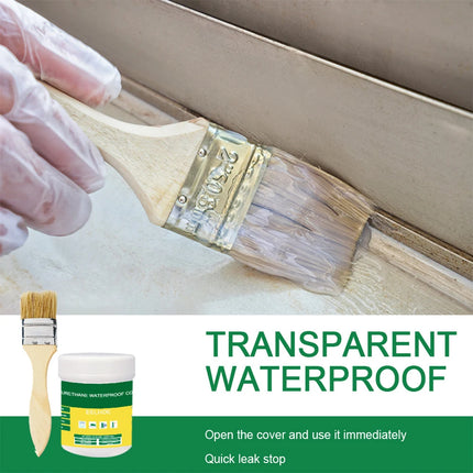 Transparent Waterproof Coating Sealant Agent Wall Leak Repair Material Invisible Glue for Roof Leakage Crack Seepage with Brush