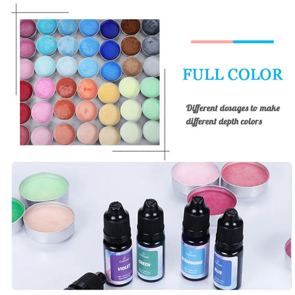 5pcs of Water Oil Dual-use Pigments Suitable for Various Hand Dyeing Purposes Plasticine Handmade Soap Baking Cream Coloring Etc