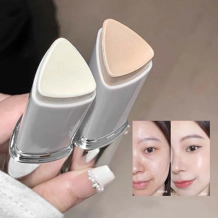 2-in-1 Facial Makeup Lazy Person Eraser Foundation Stick Brightens Concealer Stick Lightweight Moisturizing Brightening Cosmetic