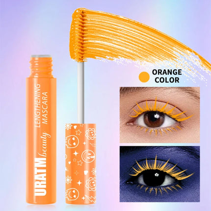 Colorful UV Mascara,Long-lasting Neon Mascara Curling Mascara Glow-in-the-Dark Eyelash Eye Makeup Club Parties Makeup Cosmetics