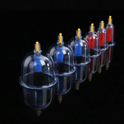 12or24 Pieces Suction Cups Massage Vacuum Cupping Body Massager Plastic Vacuum Suction Therapy Cupping Set Cans for Massage