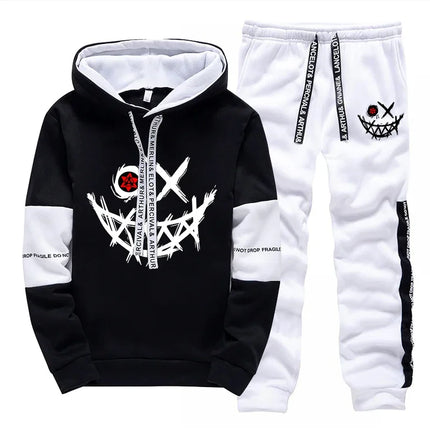 Men's Set/Hoodie/Pants 2026 Autumn Daily Casual Fashion Hooded Sweatshirt and Jogger Pants Urban Trendy Hoodie Sportswear Outfit