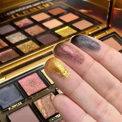Huda beauty 18 Colors Empowered Eyeshadow Palette High Pigmentation Eye Makeup New Nude PALETTE Matte Charming Glitter Shadow