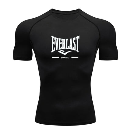 New Men's Running Compression T-Shirt Short Sleeve Gym Workout Shirts Fitness Shirts Men's Jogging Sportswear Sweatshirts