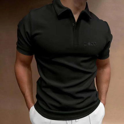 2024 Golf High Quality Luxury Men's Business Polo Shirt Printed Summer Outdoor Fitness Jogging Quick Drying T-Shirt