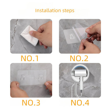 GMDQ Wall-mounted Hair Dryer 1800W Overheat Protection European Plug 220V Modern White/Black Design Suitable for Home/Office/Hot