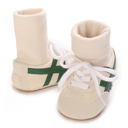 Spring and Autumn New Baby Shoes for Boys and Girls 0-1 Year Old Baby Shoes Socks Integrated Warm Sports Walking Shoes