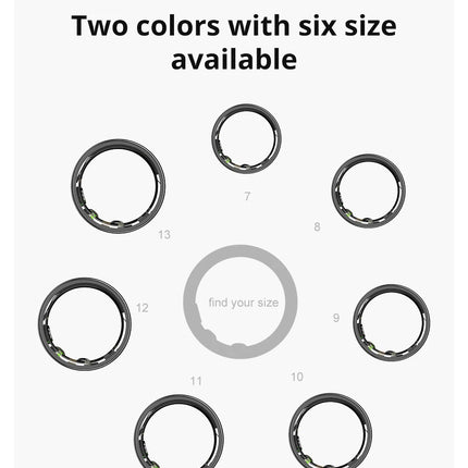 New COLMI R03 Smart Ring Charging Case Men Women, Battery Life 39 Days, Health Monitor, IP68 & 5ATM Waterproof, Multi-sport Mode