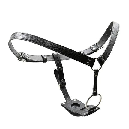 Amour NookBDSM Bondage,Sex Toys For Men Strap-on Butt Plug And Dildo Harness. Strapon Leather Chastity Panties