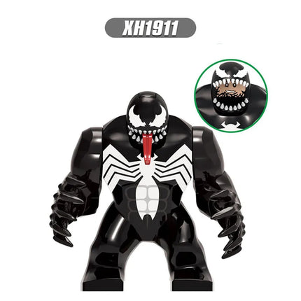 Superhero Figure  Panther Red Hulk Big Size Crocodile Thanos Hulk Building Blocks Children Assembled Educational Toys