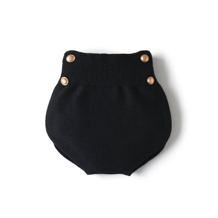 Baby Boy Solid Color Olive Panty Fashion Knitted Black Shorts High Quality Elasticity Newborn Autumn Winter Clothing For Party