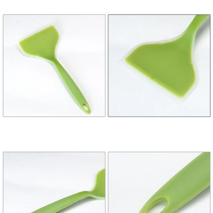 1PC Silicone Spatula Wide Mouth Non-stick Scraper Steak Beef Egg Cooking Spatula Pancake Baking Tools Kitchen Cooking Shovel