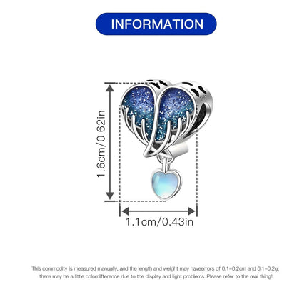 Orstarry Charm Silver 925 Beads Blue Series Fit Bracelet Charms DIY Original Fashion Pendants For Women Jewelry Trendy Gifts