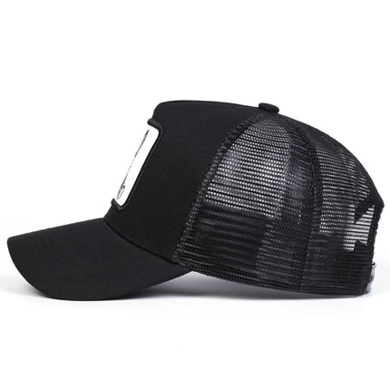 Unisex Cartoon Rabbit Embroidery Baseball Net Caps Outdoor Adjustable Spring and Summer Casual Sunscreen Hat