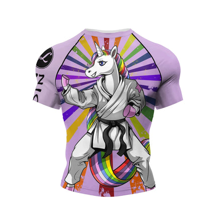 Cody Lundin Short Sleeve Pink Mens Jiu Jitsu BJJ No Gi Rash Guard Sublimation Men Running Training T-shirts Strech Fitness Tees