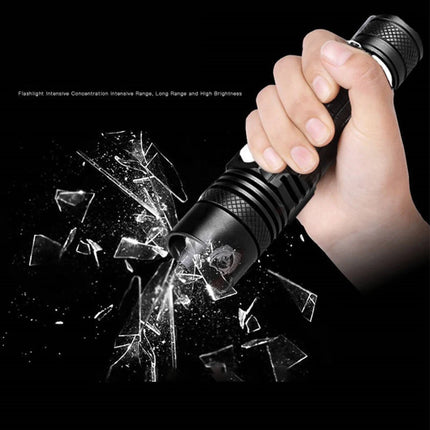 Ultra Bright LED Flashlight Rechargeable Aluminum Alloy Lamp with Clip Portable T6 Tactical Torch Outdoor Camping Hiking Cycling