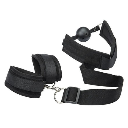 Bdsm Bondage Set Exotic Bed Sex Toys For Adults Mouth Ball Handcuff Restraints Gag Fetish SM Toys Kit for Woman Couples Games