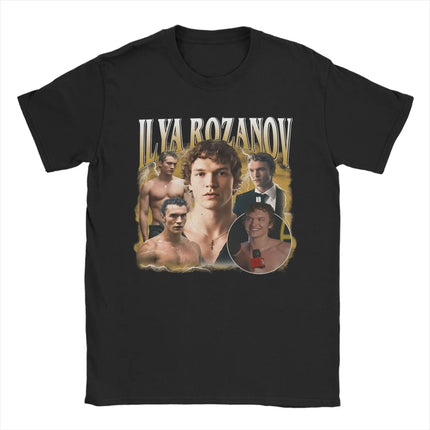 Heated Rivalry Ilya Rozanov But Daddy I Love Him T Shirt Men's Pure Cotton Vintage T-Shirts Crew Neck Tees Short Sleeve Clothing