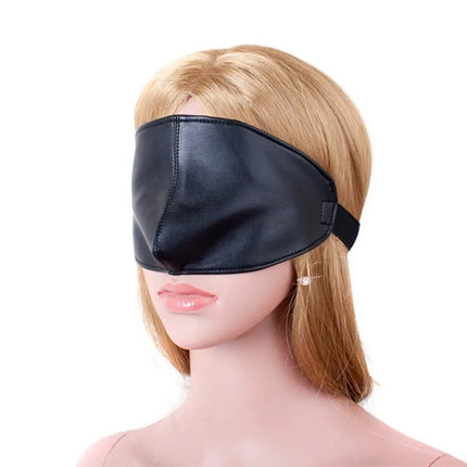 Exotic Accessories of Leather Bondage Fetish Eye Mask Sex Toys for Women Couples Bdsm Cosplay Blindfold Erotic Flirting Costumes