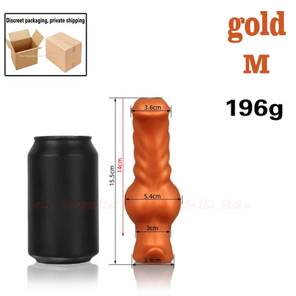 Soft Silicone Dog Dildo Big ButtPlug Stimulation Animal Dildo Fisting Large Anal Sex Toy For Women Men Anal Dilator Masturbation