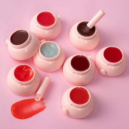 Little Round Jar Multi-Color Jelly Lip Balm for Lips and Cheeks Vibrant Colors Moisturizing and Nourishing Lip Nectar