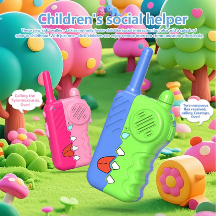 Children's walkie talkies, easy to operate, with a drop-proof design; parent-child outdoor educational toys.