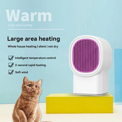 Household Heater EU/US Portable Energy-saving Desktop Heater High-power Office Dormitory Study Electric Heater Fast Heating 2026