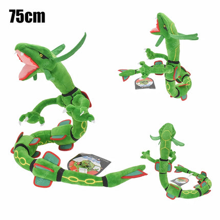 Mega Rayquaza Plush Toy Pokemon Shiny Dragonair Rayquaza Gyarados Peluche Anime Cartoon Stuffed Doll Halloween Xmas Gifts